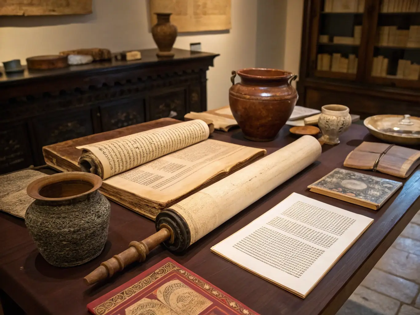 A photograph of meticulously organized historical documents in the ASSOCIATION POUR L'ETUDE DE L'HISTOIRE DU PAYS RUPIFICALDIEN archives, showcasing the care and dedication to preserving Rupificaldien's written history.