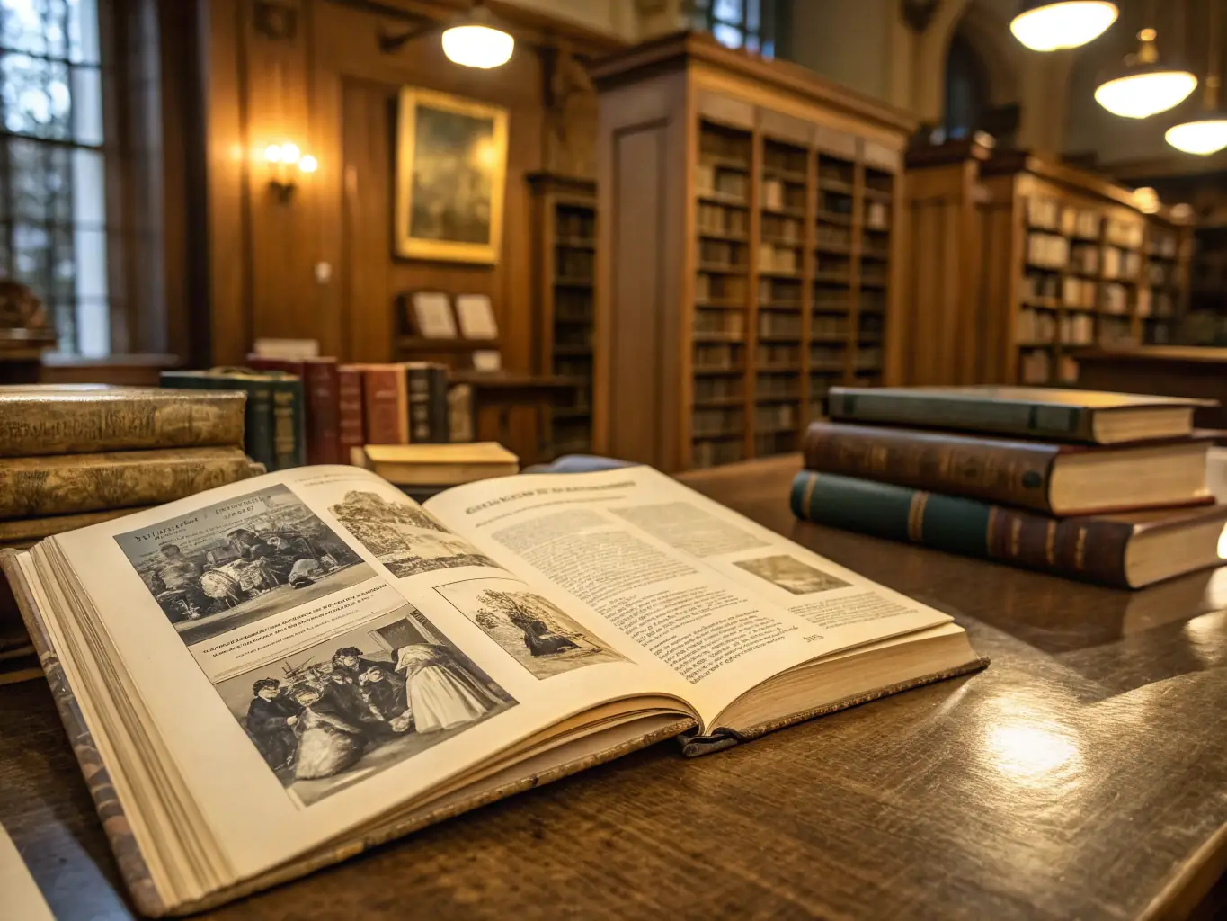 A photograph of a newly published book about the history of the Rupificaldien region, displayed prominently in a local library or bookstore.